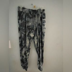 Gray tye dye work out sweats